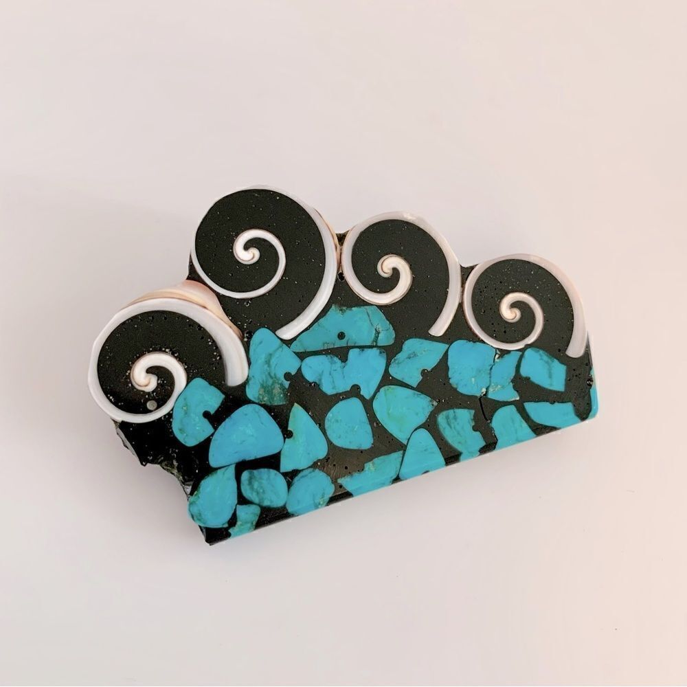 Mary Louise Tafoya Mosaic Inlay Pendant Brooch